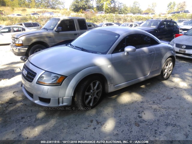 TRUWF28N841015291 - 2004 AUDI TT 3.2 QUATTRO SILVER photo 2