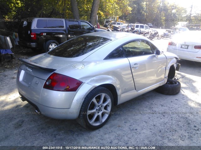 TRUWF28N841015291 - 2004 AUDI TT 3.2 QUATTRO SILVER photo 4