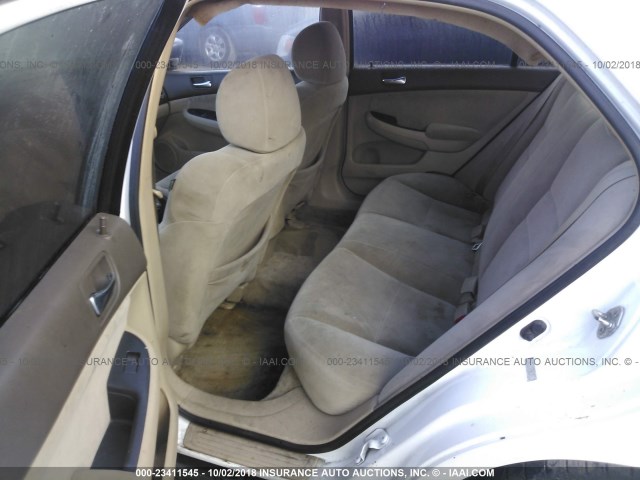 1HGCM56197A023197 - 2007 HONDA ACCORD VALUE WHITE photo 8