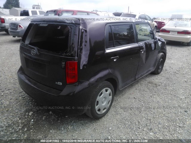 JTLKE50E081002876 - 2008 TOYOTA SCION XB Bənövşəyi foto 4