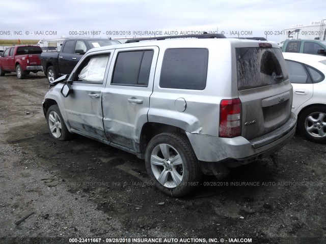 1C4NJRFB0DD101053 - 2013 JEEP PATRIOT LATITUDE SILVER photo 3