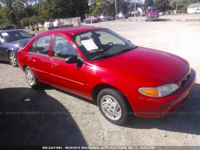 3FAFP13P31R185835 - 2001 FORD ESCORT RED photo 1