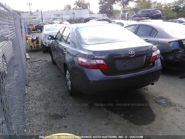 4T1BE46K27U727603 - 2007 TOYOTA CAMRY NEW GENERAT CE/LE/XLE/SE GRAY photo 3