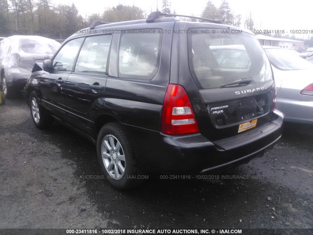 JF1SG65615H706350 - 2005 SUBARU FORESTER 2.5XS 黑色 照片 3