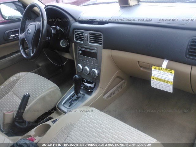 JF1SG65615H706350 - 2005 SUBARU FORESTER 2.5XS 黑色 照片 5