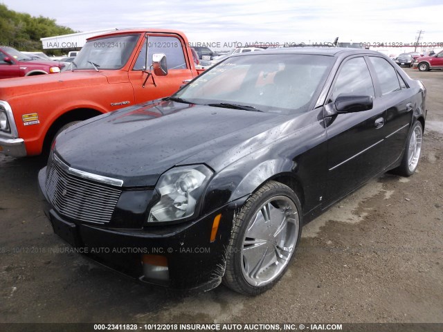 1G6DP577570183521 - 2007 CADILLAC CTS HI FEATURE V6 BLACK photo 2