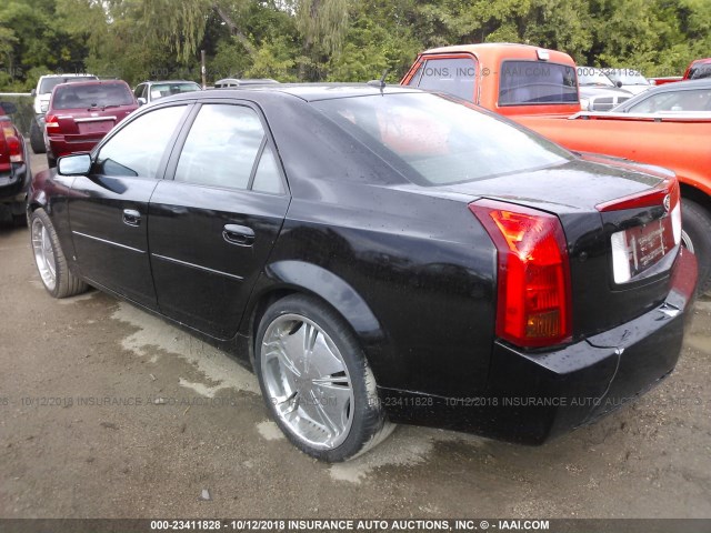 1G6DP577570183521 - 2007 CADILLAC CTS HI FEATURE V6 BLACK photo 3