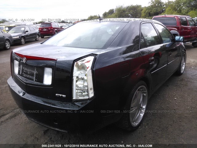 1G6DP577570183521 - 2007 CADILLAC CTS HI FEATURE V6 BLACK photo 4