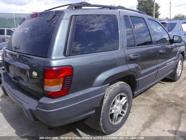 1J4GW48S64C131555 - 2004 JEEP GRAND CHEROKEE LAREDO/COLUMBIA/FREEDOM 绿色 照片 4