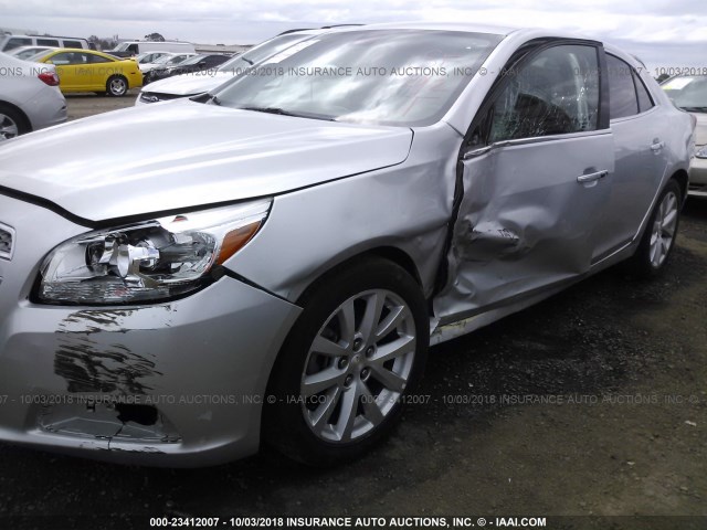 1G11H5SA9DF309476 - 2013 CHEVROLET MALIBU LTZ 银色 照片 6