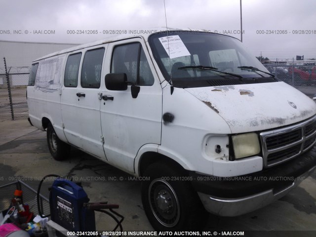 2B5WB35Y6VK537541 - 1997 DODGE RAM WAGON B3500 WHITE photo 1