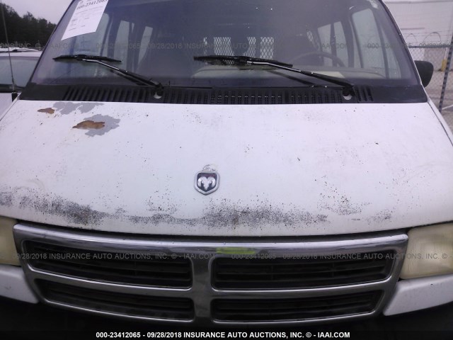 2B5WB35Y6VK537541 - 1997 DODGE RAM WAGON B3500 WHITE photo 10