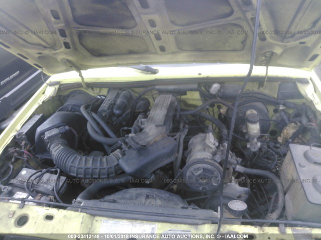 1FTCR10TXLUC09715 - 1990 FORD RANGER YELLOW photo 10