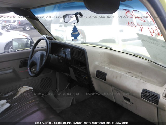 1FTCR10TXLUC09715 - 1990 FORD RANGER YELLOW photo 5