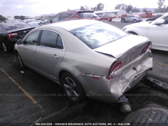 1G1ZC5EU9BF376812 - 2011 CHEVROLET MALIBU 1LT SILVER photo 3