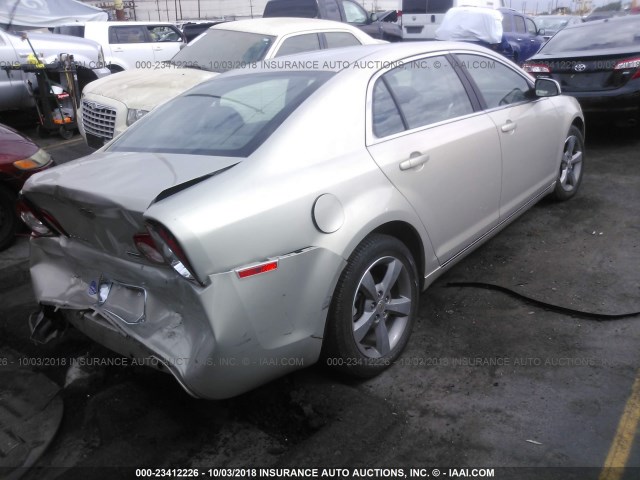 1G1ZC5EU9BF376812 - 2011 CHEVROLET MALIBU 1LT SILVER photo 4