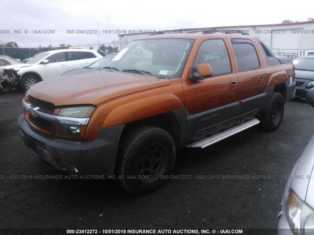 3GNEC12T24G248625 - 2004 CHEVROLET AVALANCHE C1500 ORANGE photo 2