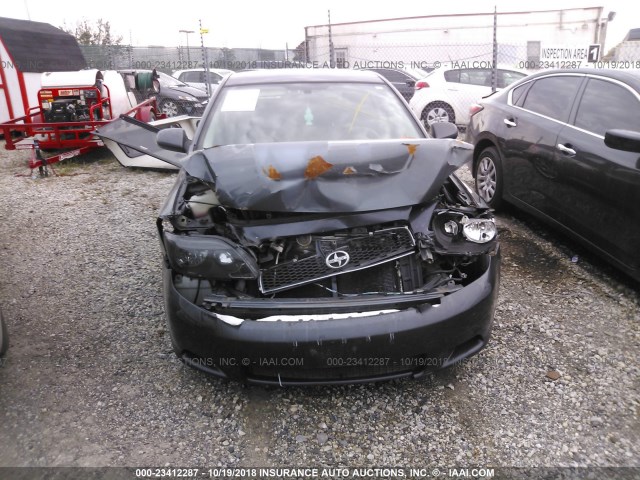 JTKDE177260143853 - 2006 TOYOTA SCION TC ნაცრისფერი ფოტო 6