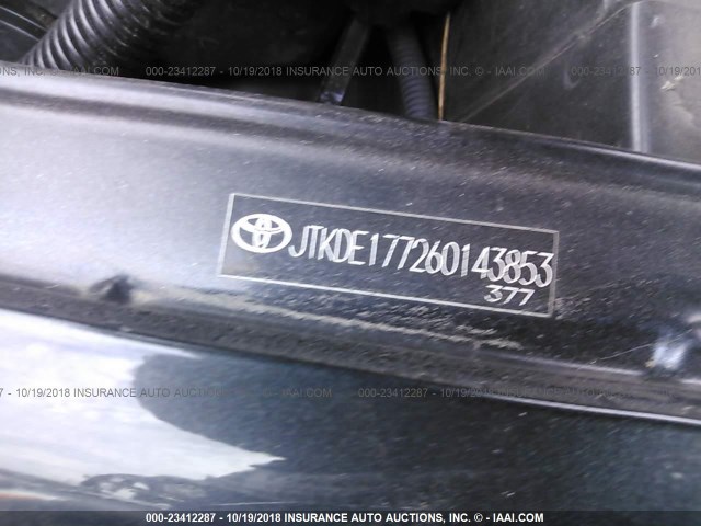 JTKDE177260143853 - 2006 TOYOTA SCION TC ნაცრისფერი ფოტო 9