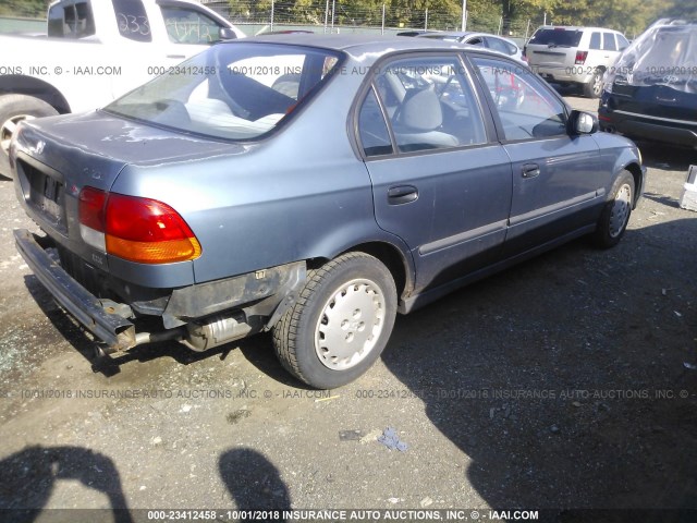 2HGEJ652XVH515219 - 1997 HONDA CIVIC DX BLUE photo 4