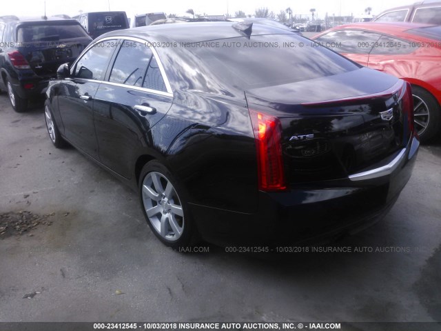 1G6AA5RA0G0149306 - 2016 CADILLAC ATS BLACK photo 3