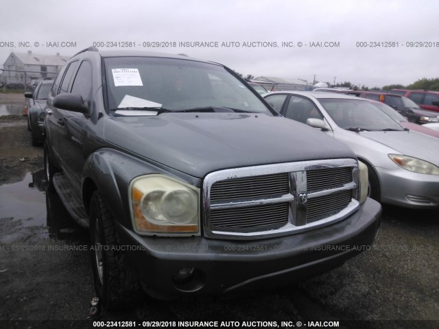 1D4HD48N15F519144 - 2005 DODGE DURANGO SLT GRAY photo 1