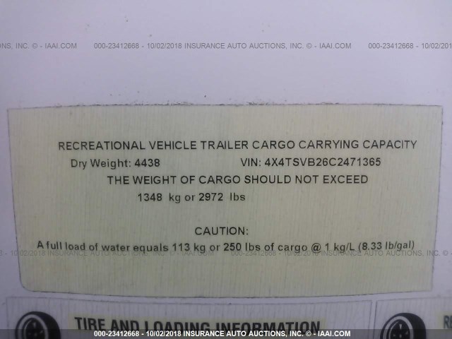 4X4TSVB26C2471365 - 2012 FOREST RIVER OTHER  棕色 照片 9