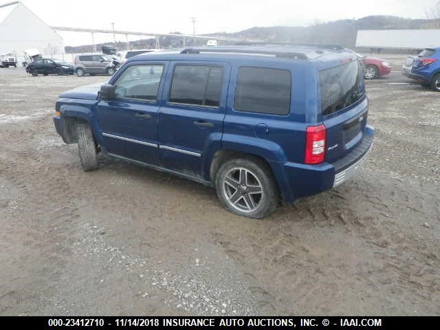 1J4FF48B09D202214 - 2009 JEEP PATRIOT LIMITED BLUE photo 3