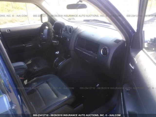 1J4FF48B09D202214 - 2009 JEEP PATRIOT LIMITED BLUE photo 5