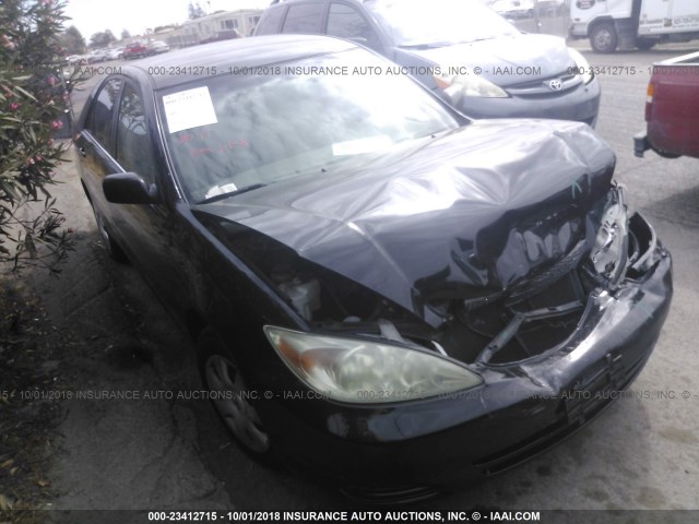 4T1BE32K04U329317 - 2004 TOYOTA CAMRY LE/XLE/SE BLACK photo 1