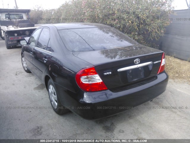 4T1BE32K04U329317 - 2004 TOYOTA CAMRY LE/XLE/SE BLACK photo 3