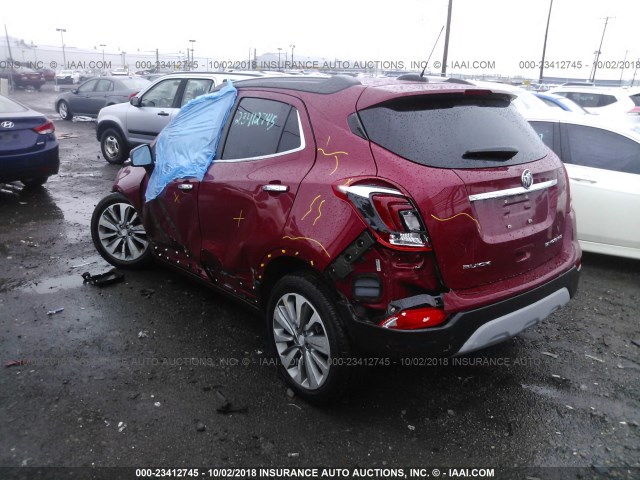 KL4CJASB9HB042952 - 2017 BUICK ENCORE PREFERRED RED photo 3