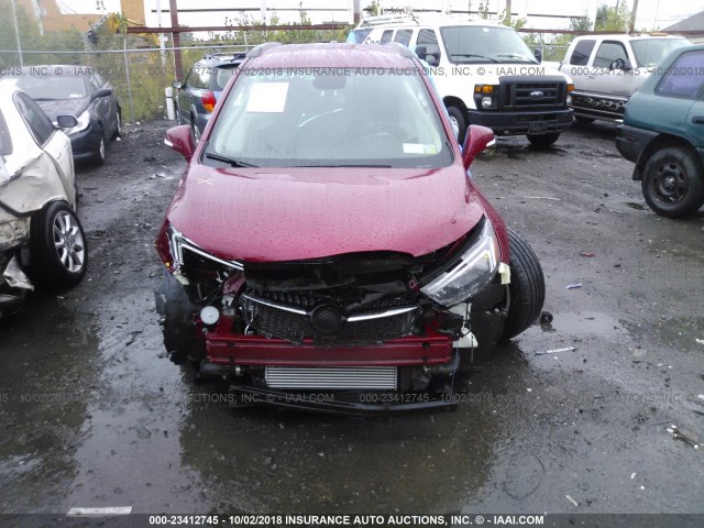 KL4CJASB9HB042952 - 2017 BUICK ENCORE PREFERRED RED photo 6