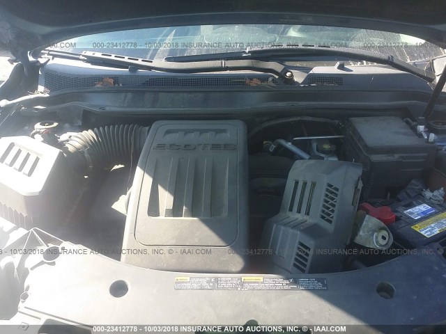 2GNALDEK0C6107131 - 2012 CHEVROLET EQUINOX LT Açıq mavi foto 10