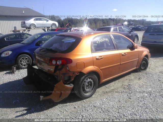 KL5JD66Z56K422527 - 2006 SUZUKI RENO ORANGE photo 4