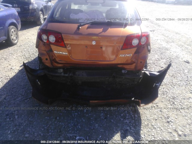 KL5JD66Z56K422527 - 2006 SUZUKI RENO ORANGE photo 6