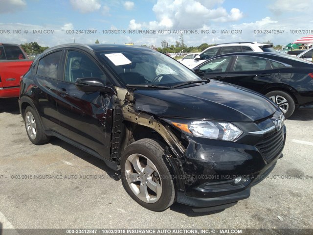 3CZRU5H78GM728290 - 2016 HONDA HR-V EXL BLACK photo 1