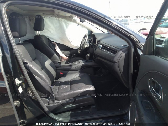 3CZRU5H78GM728290 - 2016 HONDA HR-V EXL BLACK photo 5