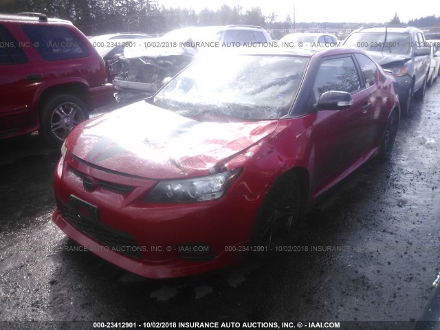 JTKJF5C72D3052168 - 2013 TOYOTA SCION TC 红色 照片 2