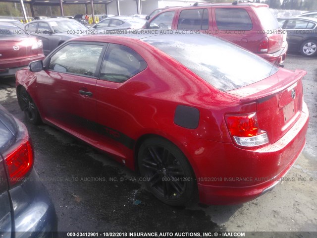 JTKJF5C72D3052168 - 2013 TOYOTA SCION TC 红色 照片 3