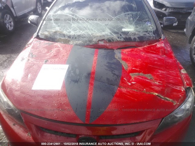 JTKJF5C72D3052168 - 2013 TOYOTA SCION TC 红色 照片 6