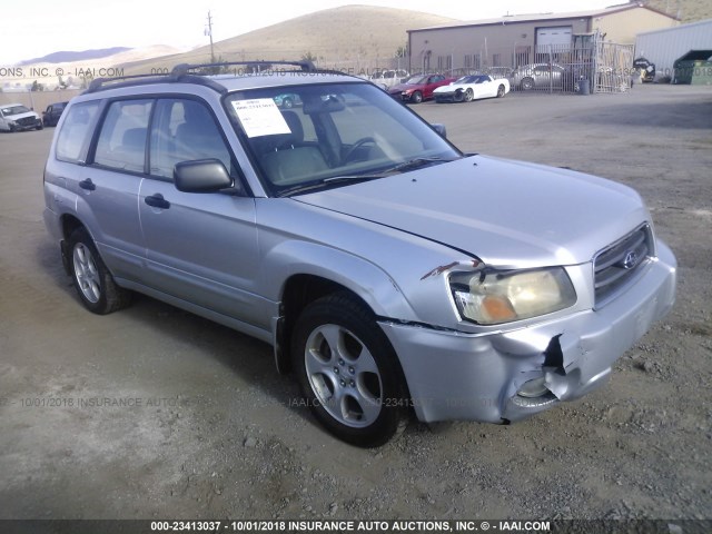 JF1SG656X4G730747 - 2004 SUBARU FORESTER 2.5XS ვერცხლისფერი ფოტო 1