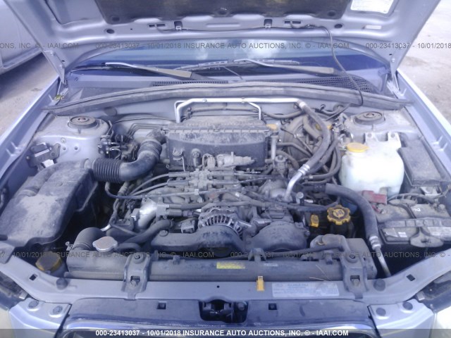 JF1SG656X4G730747 - 2004 SUBARU FORESTER 2.5XS ვერცხლისფერი ფოტო 10