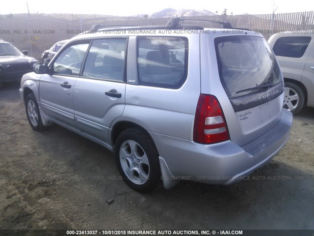 JF1SG656X4G730747 - 2004 SUBARU FORESTER 2.5XS ვერცხლისფერი ფოტო 3