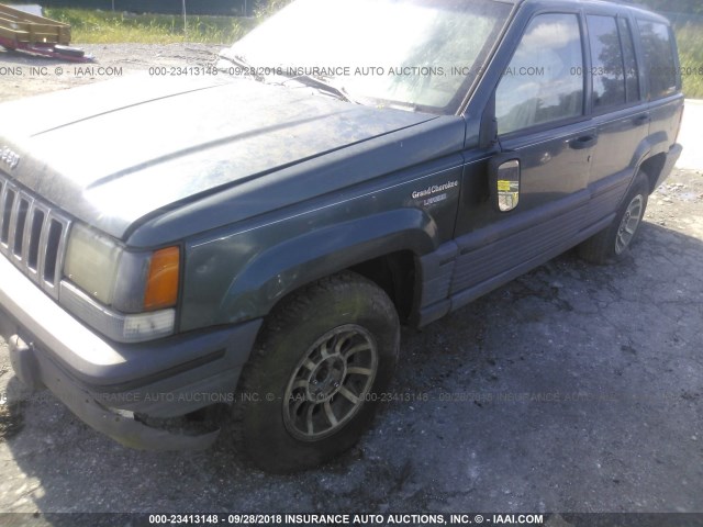 1J4GZ58Y4RC134091 - 1994 JEEP GRAND CHEROKEE LAREDO GREEN photo 6