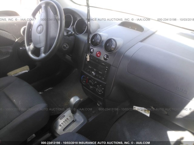 KL1TD66607B706052 - 2007 CHEVROLET AVEO LS RED photo 5