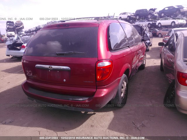 2A4GP54L96R756222 - 2006 CHRYSLER TOWN & COUNTRY TOURING RED photo 4