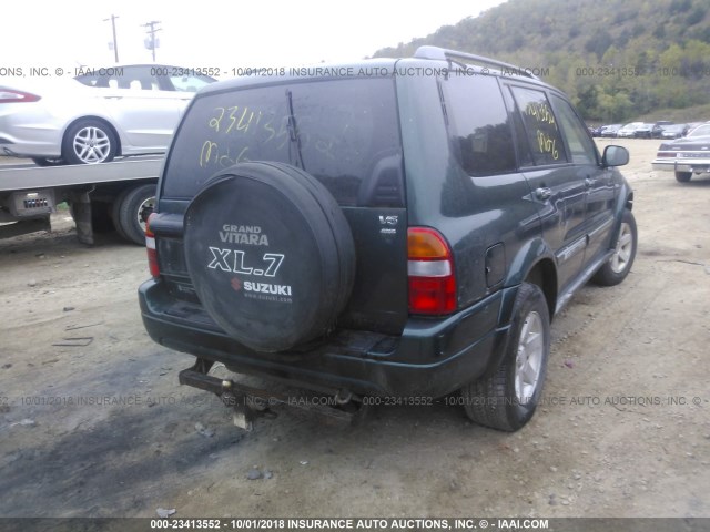 JS3TX92V314116911 - 2001 SUZUKI GRAND VITARA XL7 TOURING/XL7 LIMITED GREEN photo 4