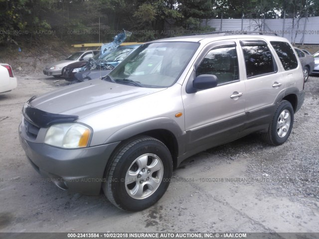 4F2YU08172KM37909 - 2002 MAZDA TRIBUTE LX/ES BEIGE photo 2