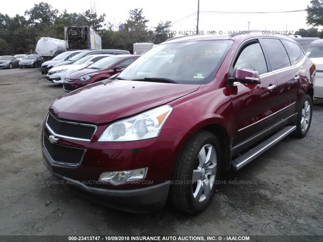 1GNKVLED9CJ272754 - 2012 CHEVROLET TRAVERSE LTZ RED photo 6